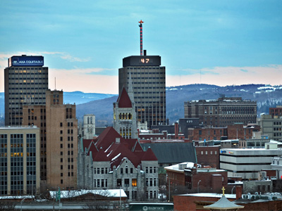 Syracuse New York skyline
