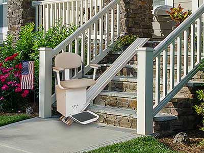 Harmar SL350OD outdoor stairlift.